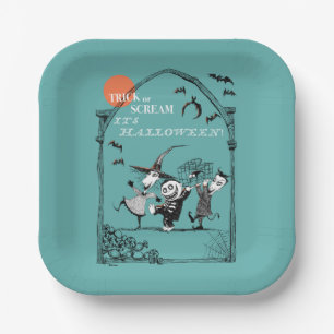 Assiettes En Carton Trick ou Treak