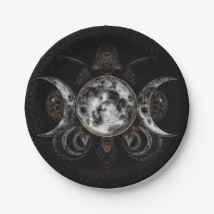 Assiettes En Carton Triple Lune - Triple Déesse