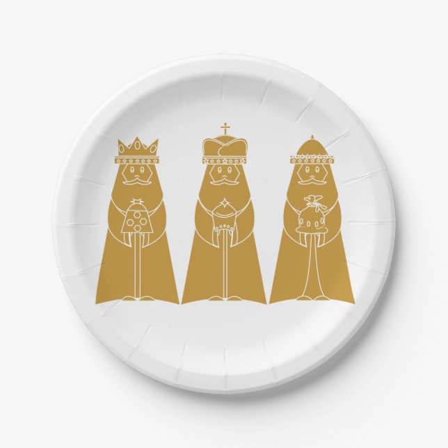 Assiettes En Carton Trois Sages (Devant)