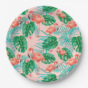 Assiettes En Carton Tropical