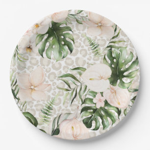 Assiettes En Carton Tropical Safari Plate Love is Wild Plates