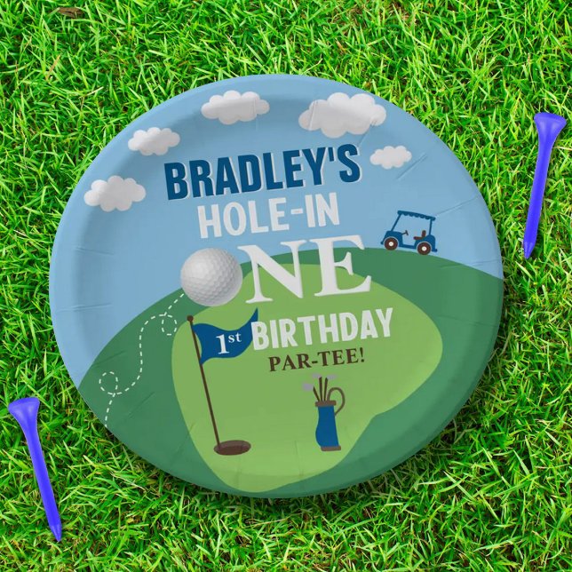 Assiettes En Carton Trou en un Golf 1er anniversaire (Créateur téléchargé)