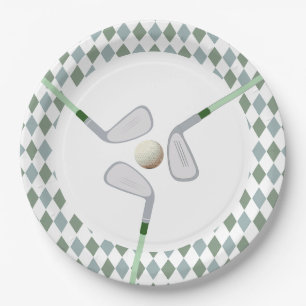 Assiettes En Carton Trou moderne en un par golf Anniversaire