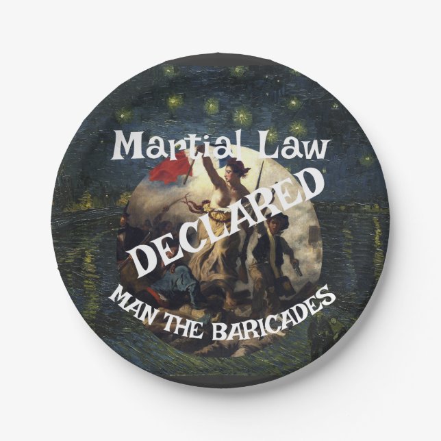 Assiettes En Carton Trump (Devant)