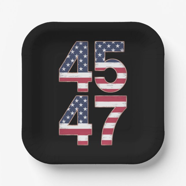 Assiettes En Carton Trump 2024 45 47 (Recto)