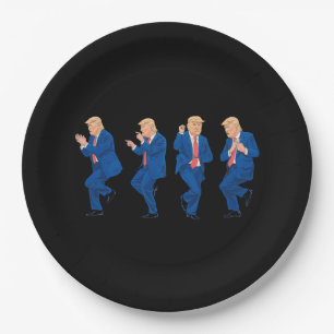 Assiettes En Carton Trump 45 47 Danse Drôle Danse USA Président