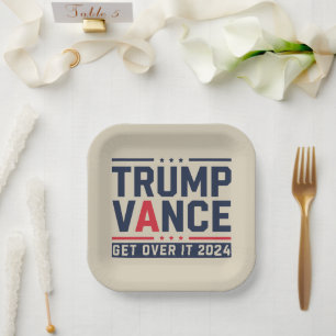 Assiettes En Carton Trump a gagné l'élection présidentielle 2024 Trump