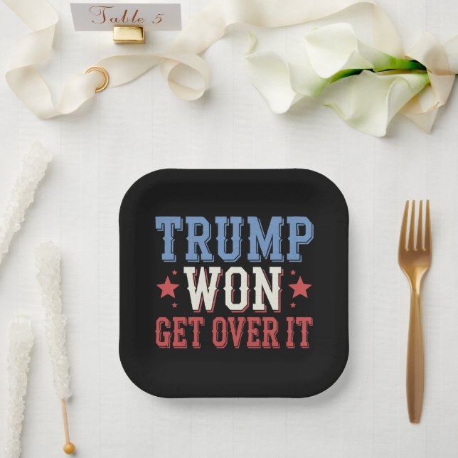 Assiettes En Carton Trump va le remplacer en 2024 (Mariage)