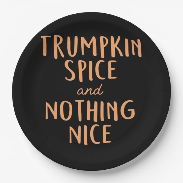 Assiettes En Carton Trumpkin Spice Nice (Devant)