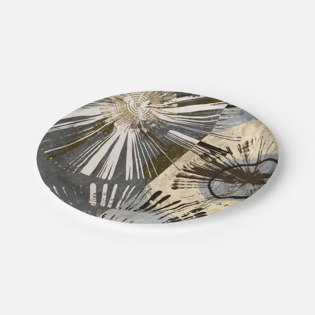 Assiettes En Carton Tuiles d'éclatement I (Angle)