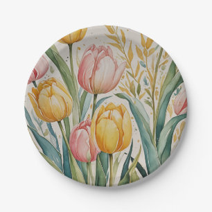 Assiettes En Carton Tulip Reverie