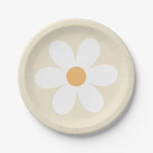 Assiettes En Carton Tunique rétro daisy boho
