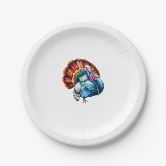 Assiettes En Carton Turc Vibrant Pride Art classique T-shirt (Devant)