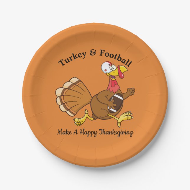 Assiettes En Carton Turquie et football (Devant)