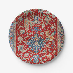 Assiettes En Carton Turquie Hereke Royal Red Blue Blues 