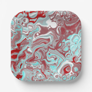 Assiettes En Carton Turquoise, Bourgogne, persiennes en marbre rouge e