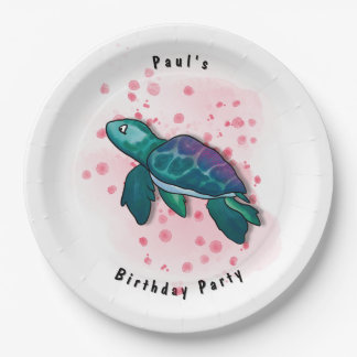 Assiettes En Carton Turtle Party