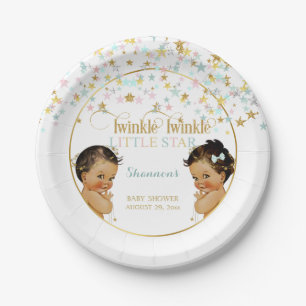 Assiettes En Carton Twinkle Little Star Ethnic Baby Genre Neutre