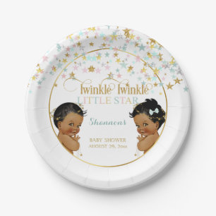 Assiettes En Carton Twinkle Little Star Ethnique Bébé Genre Neutre