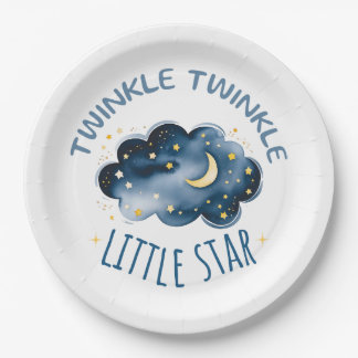 Assiettes En Carton Twinkle Twinkle Little Star Baby shower