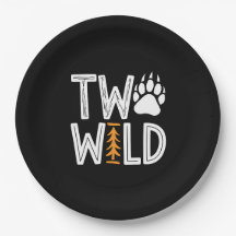Two Wild - Rustic Woodsy Deuxième anniversaire