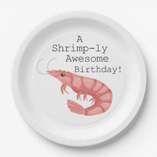 Assiettes En Carton Un Anniversaire Aux Crevettes