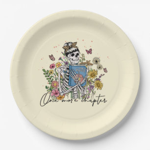Assiettes En Carton Un autre chapitre Squelette floral
