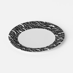 Assiettes En Carton Un Club de Gentlemen. motif Mustache