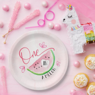 Assiettes En Carton Un dans un Melon Birthday Watermelon