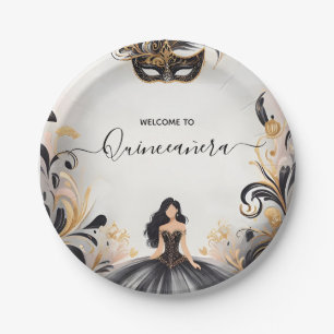 Assiettes En Carton Un fabuleux masque de bal de bal de fin d'année Qu