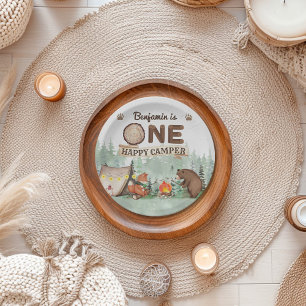Assiettes En Carton Un Joyeux Camper Anniversaire Camping Party Plaque
