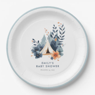 Assiettes En Carton Un Petit Baby shower De La Forêt De Camper