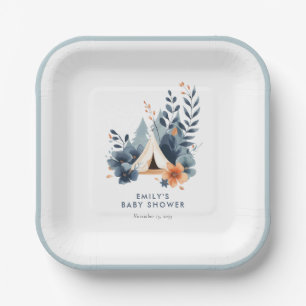 Assiettes En Carton Un Petit Baby shower De La Forêt De Camper