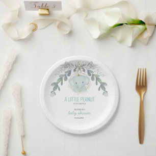 Assiettes En Carton Un petit Baby shower éléphant