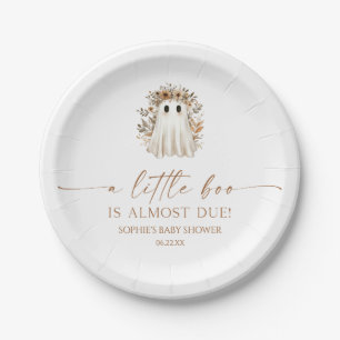 Assiettes En Carton Un petit Baby shower Fleur sauvage Boo Boho Ghost