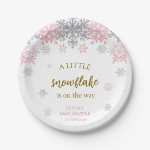 Assiettes En Carton Un petit baby shower Snowflake