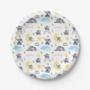 Assiettes En Carton Un petit cacahuète est sur le chemin Baby shower d