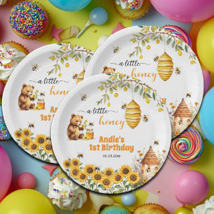 Assiettes En Carton Un Petit Miel Chaque Année Anniversaire