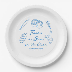 Assiettes En Carton Un petit pain dans le Baby shower du pain au four