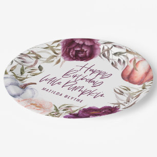 Assiettes En Carton Un petit papier de fête d'anniversaire d'automne f