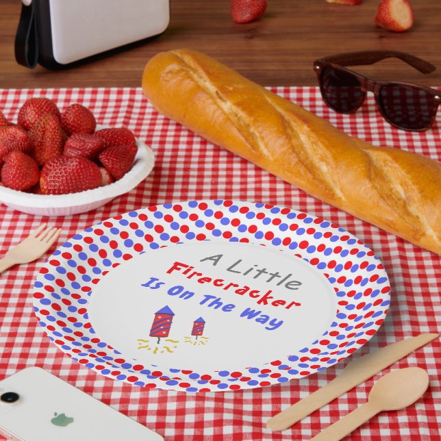 Assiettes En Carton Un Petit Pétard Est En Route (Pique-nique)