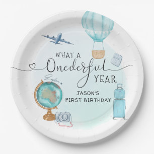 Assiettes En Carton UNE année de délire Garçons 1er fête d'anniversair