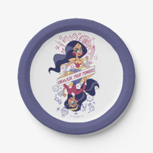 Assiettes En Carton Une Femme Merveilleuse Démasque Vos Pouvoirs