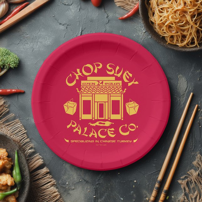 Assiettes En Carton Une histoire de Noël | Chop Suey Palace Co. (Paper plate simulated on table)