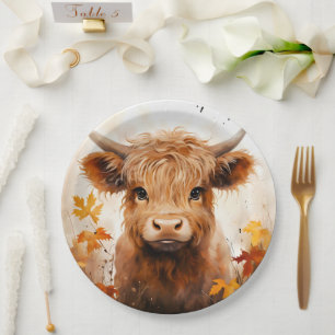 Assiettes En Carton Une jolie gamme de vaches Highland Design 1