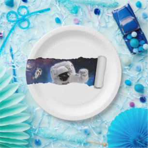 Assiettes En Carton Une larme dans l'espace - Rencontre des Aliens ast