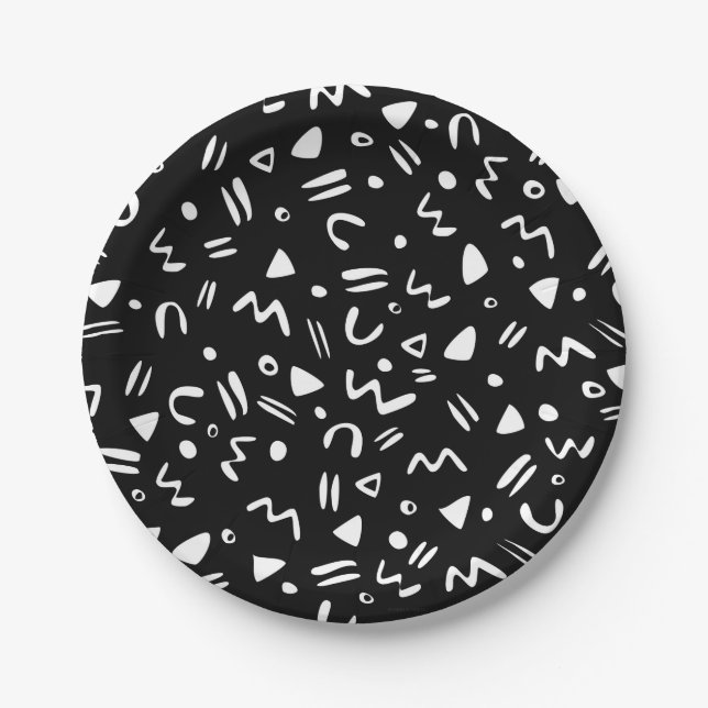 Assiettes En Carton Une notoire Anniversaire des années 90 (Devant)