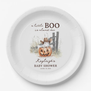 Assiettes En Carton Une petite chouette est due Western Halloween Baby