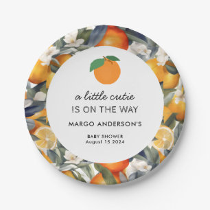 Assiettes En Carton Une petite croûte se trouve sur le Baby shower Way