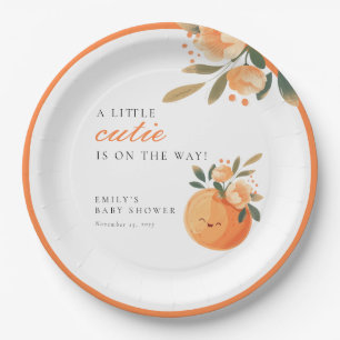 Assiettes En Carton Une Petite Cutie Se Trouve Sur Le Chemin Du Baby s